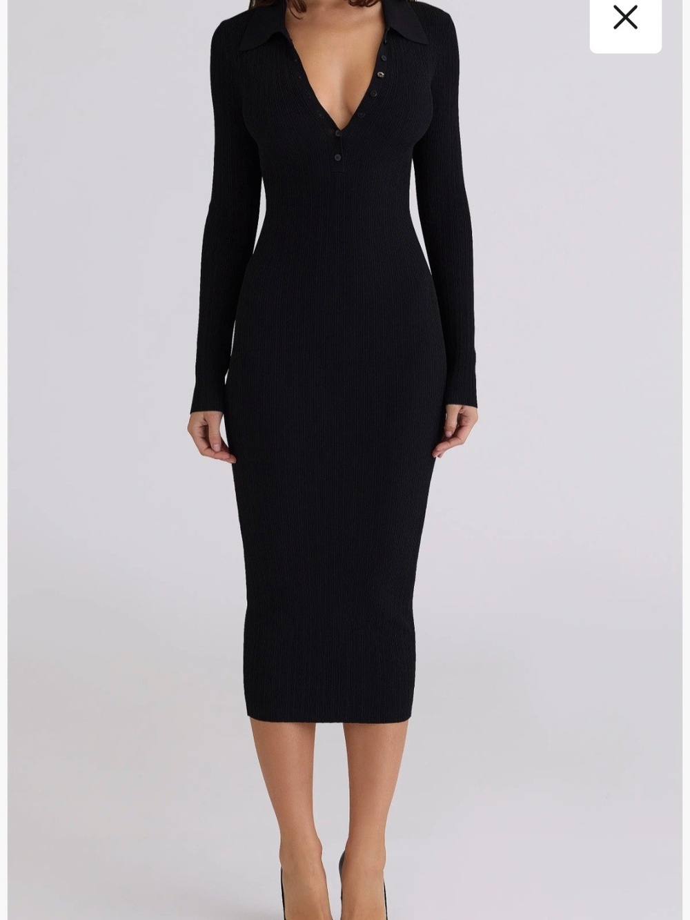Sabra Long Sleeve Rib Sweater Dress